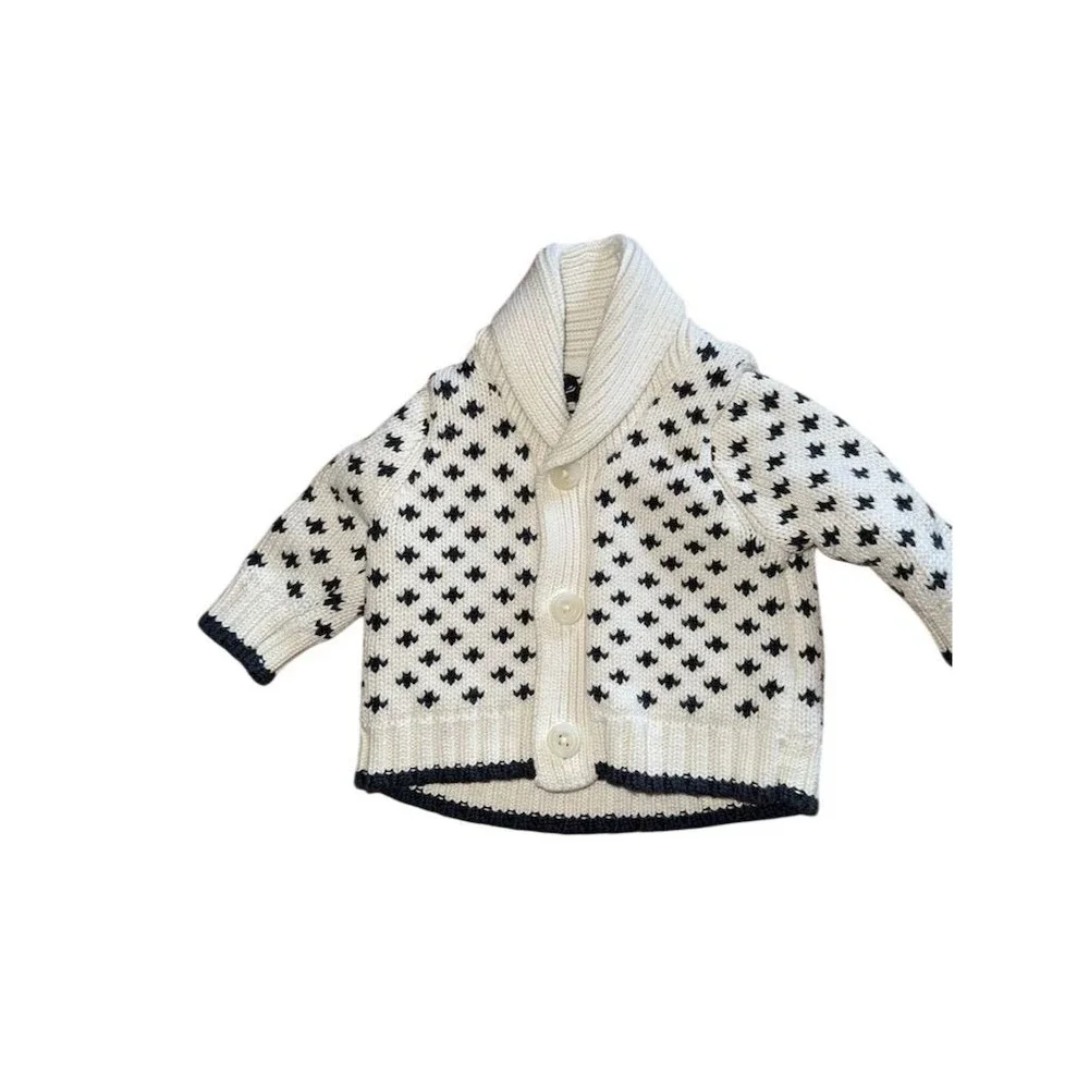 BabyGap Baby Boy Shawl Collar Birdseye Cardigan Sweater Infants 3 mo old‎ money